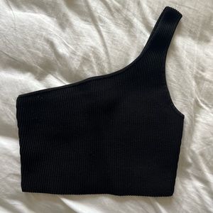 aritzia babaton sculpt knit one shoulder